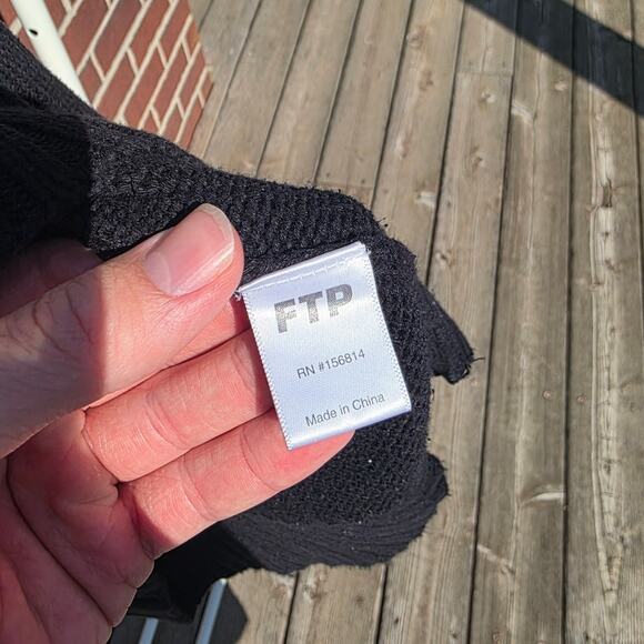 FTP Spell Out Knit Sweater "Black" - Picture 4 of 6